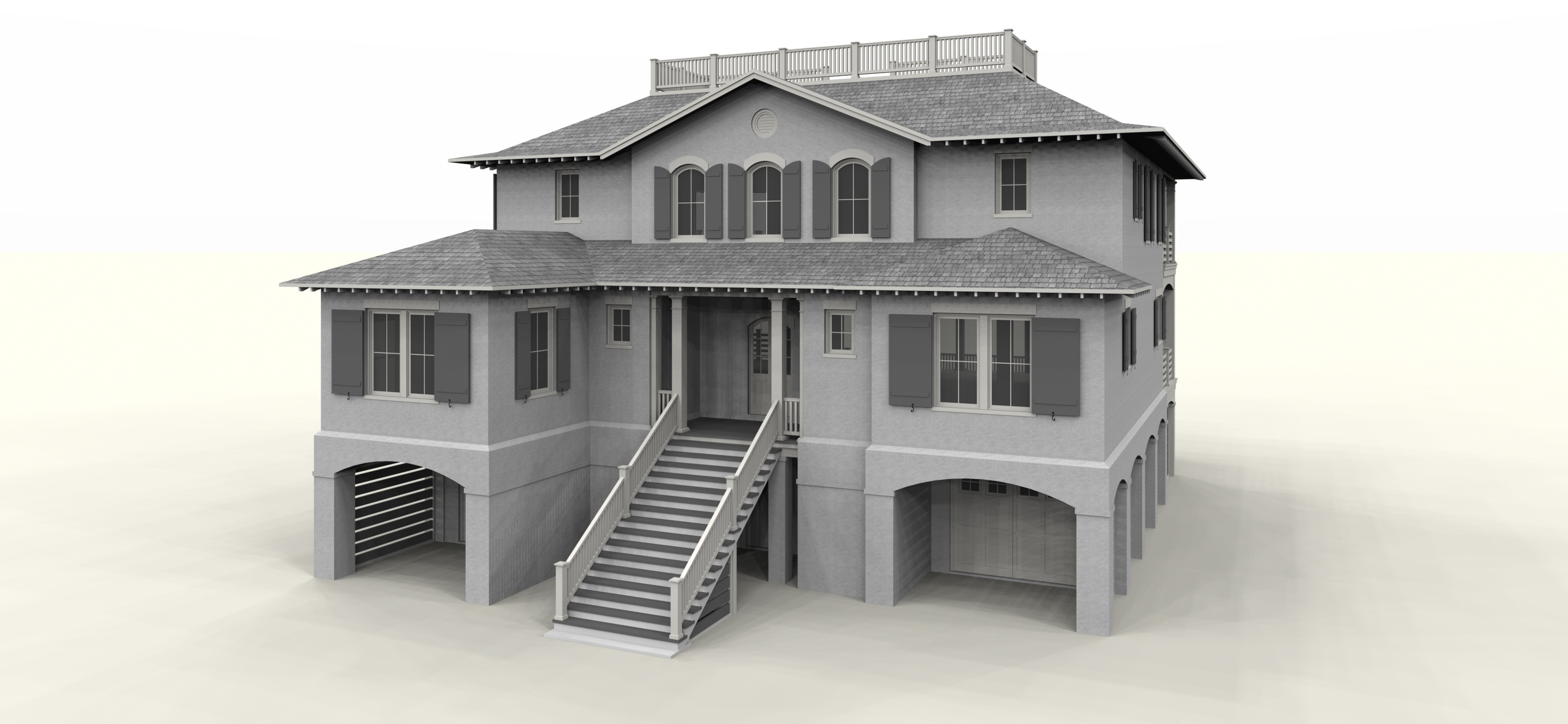 3D Model Of Allison Ramsey House Design Allison Ramsey Architects