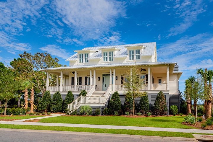 Elevated foundations of Lowcountry homes